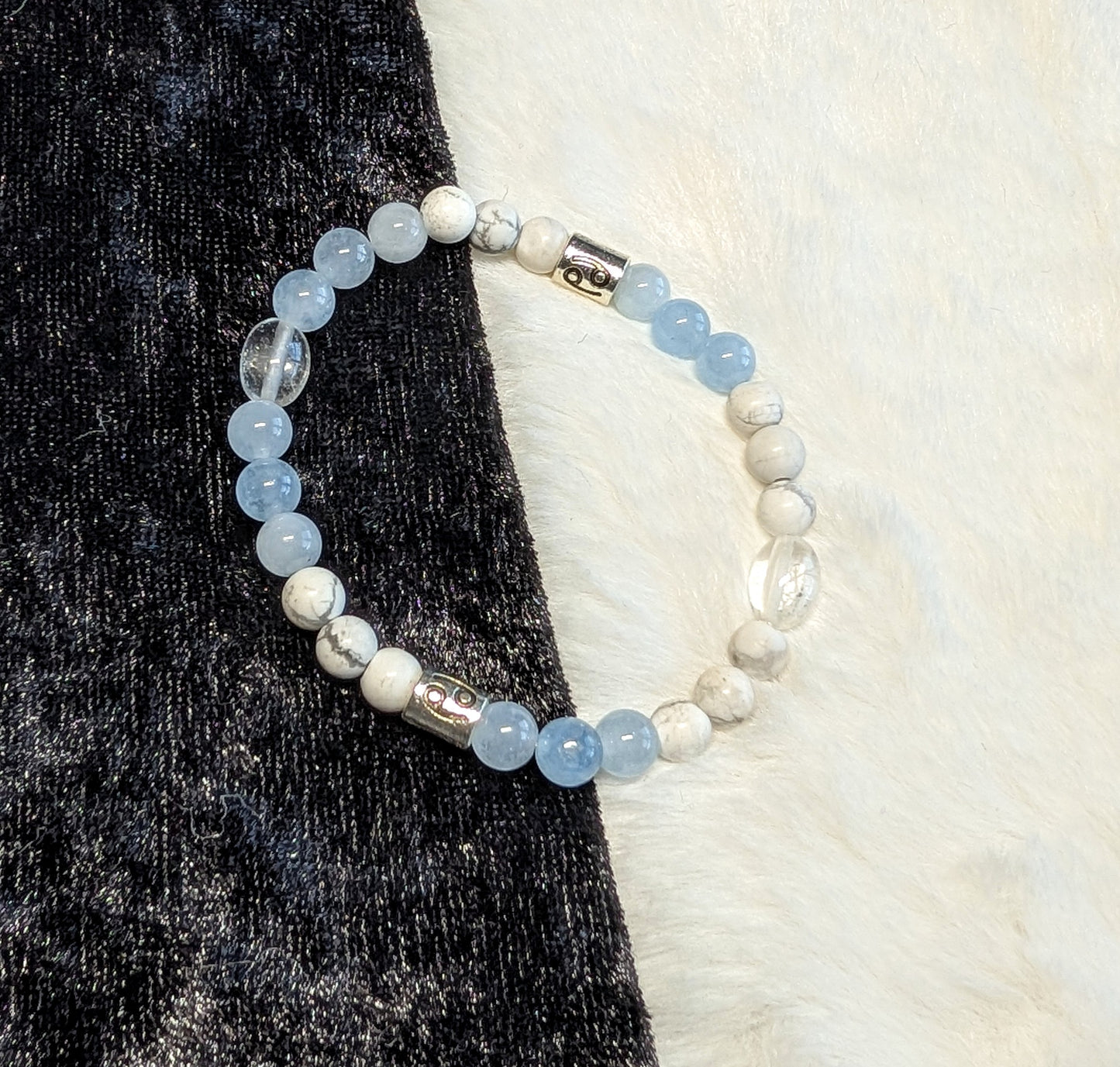 Cancer gemstone bracelet