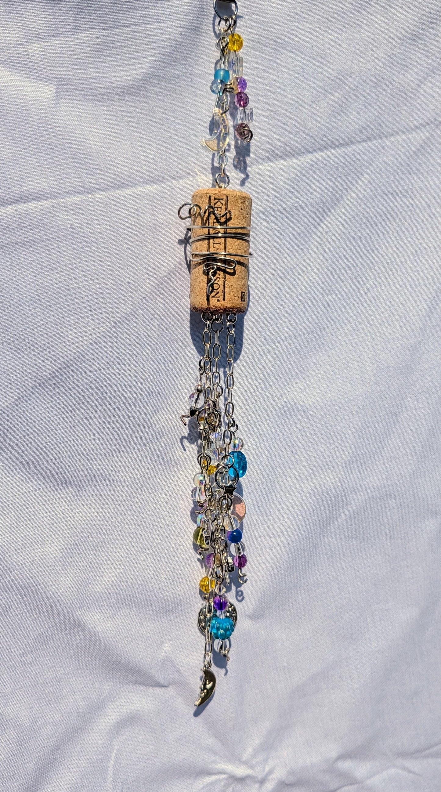 wine cork suncatcher - stars