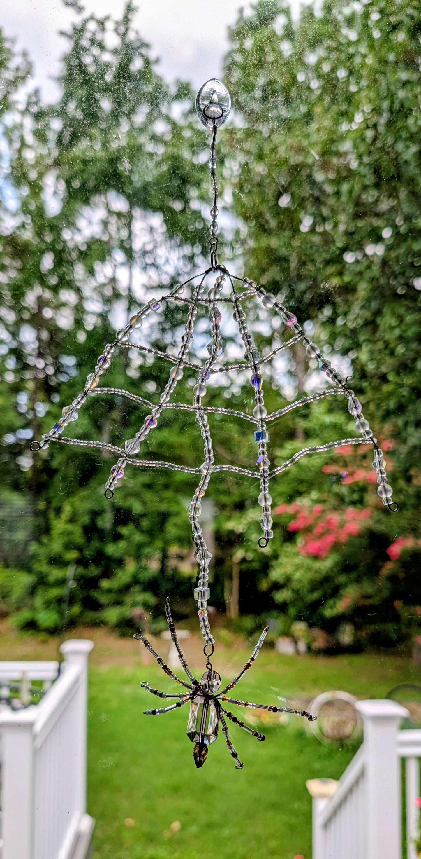 Spider and web suncatcher