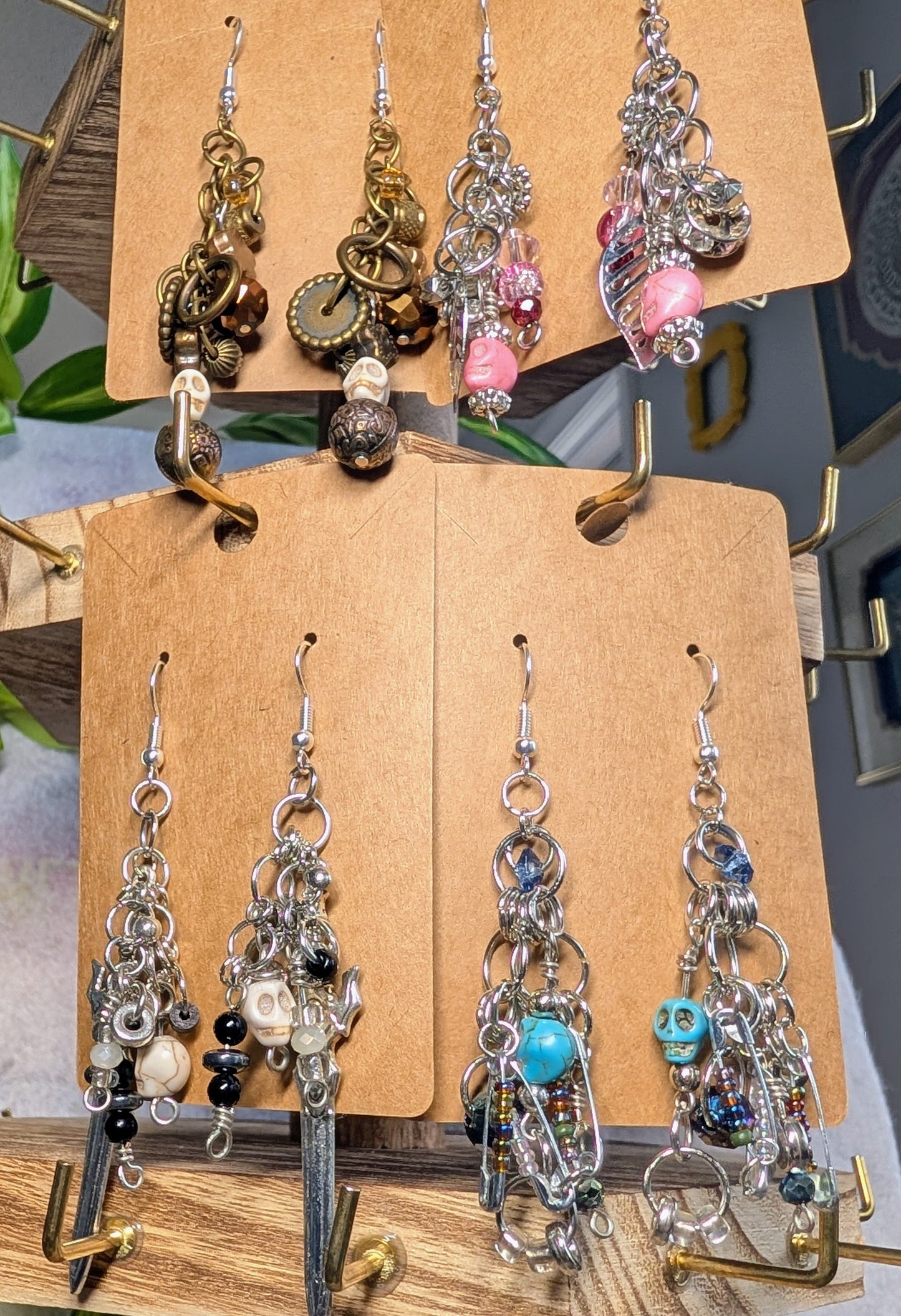 Punk Rock Skull Earrings