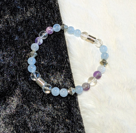Aquarius gemstone bracelet