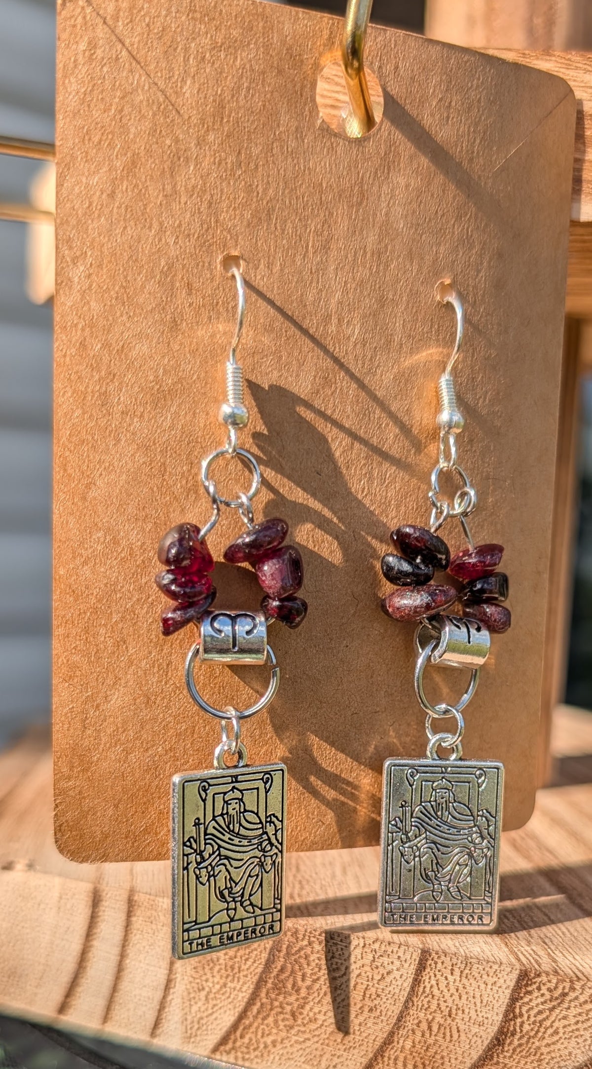 Zodiac, Tarot and Crystal themed earrings