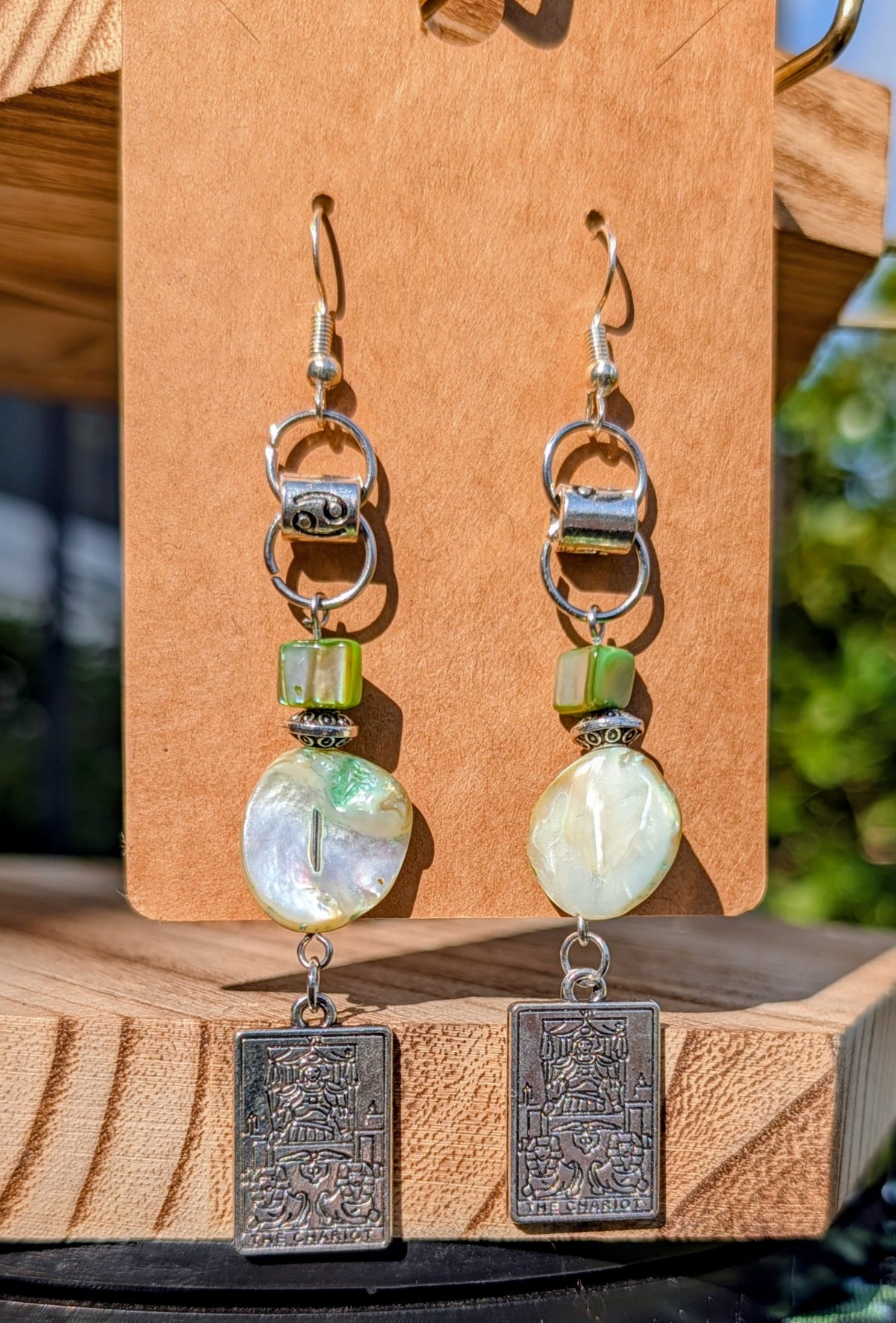 Zodiac, Tarot and Crystal themed earrings