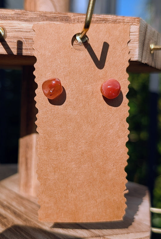 Carnelian Studs