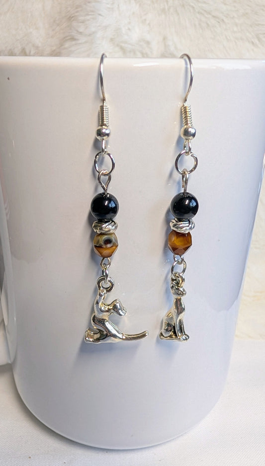cat stretch earrings