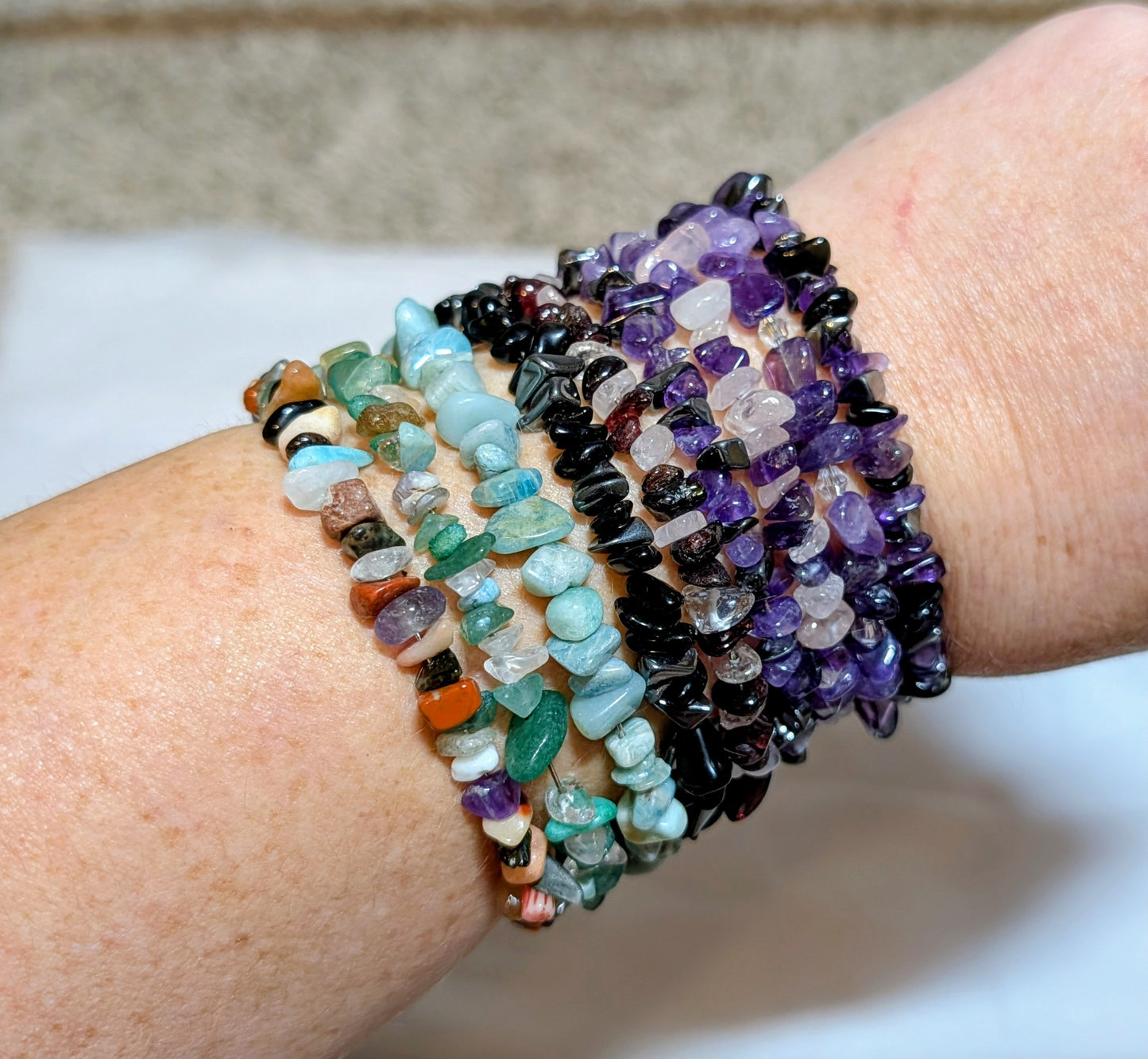Coil Bracelets - Small, Gemstone