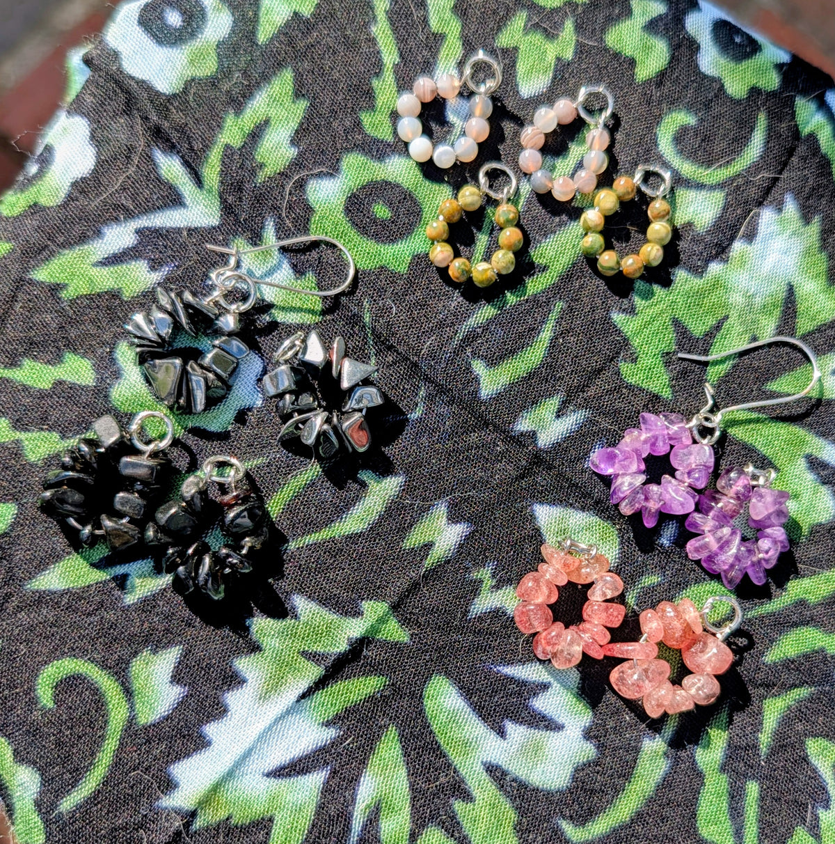 Gemstone ear duos