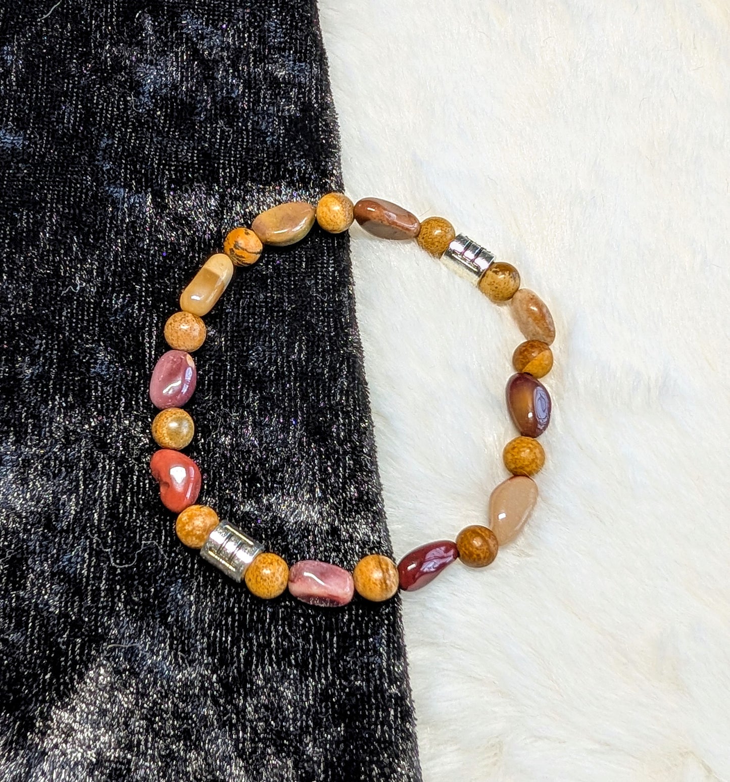 Gemini gemstone bracelet