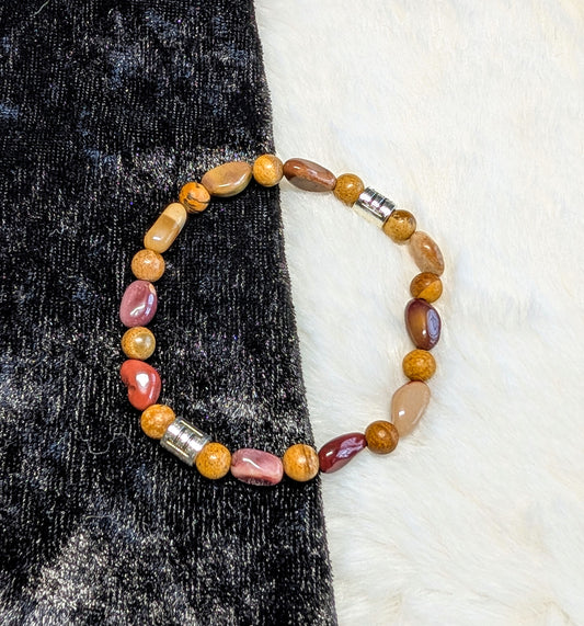 Gemini gemstone bracelet