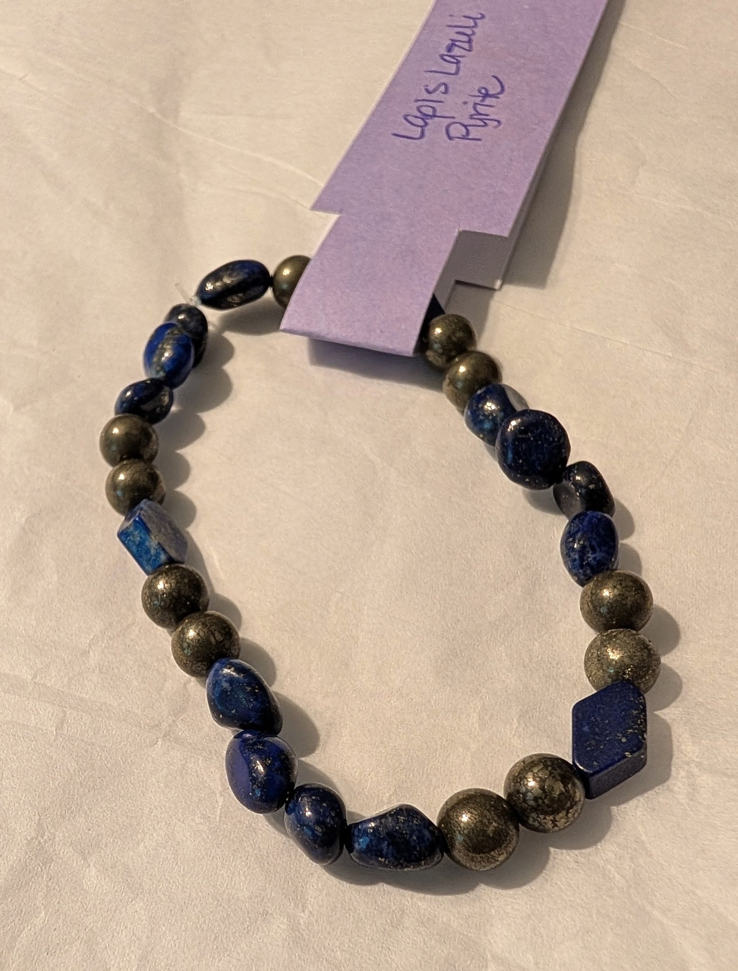 Lapis Lazuli and Pyrite bracelet