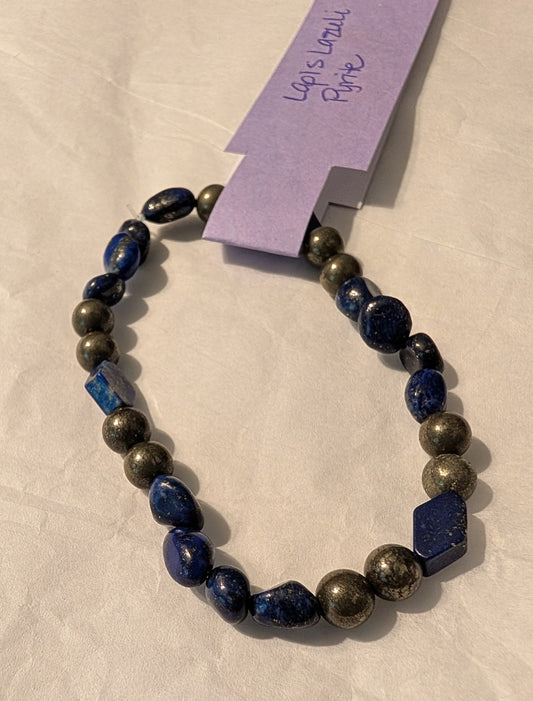 Lapis Lazuli and Pyrite bracelet