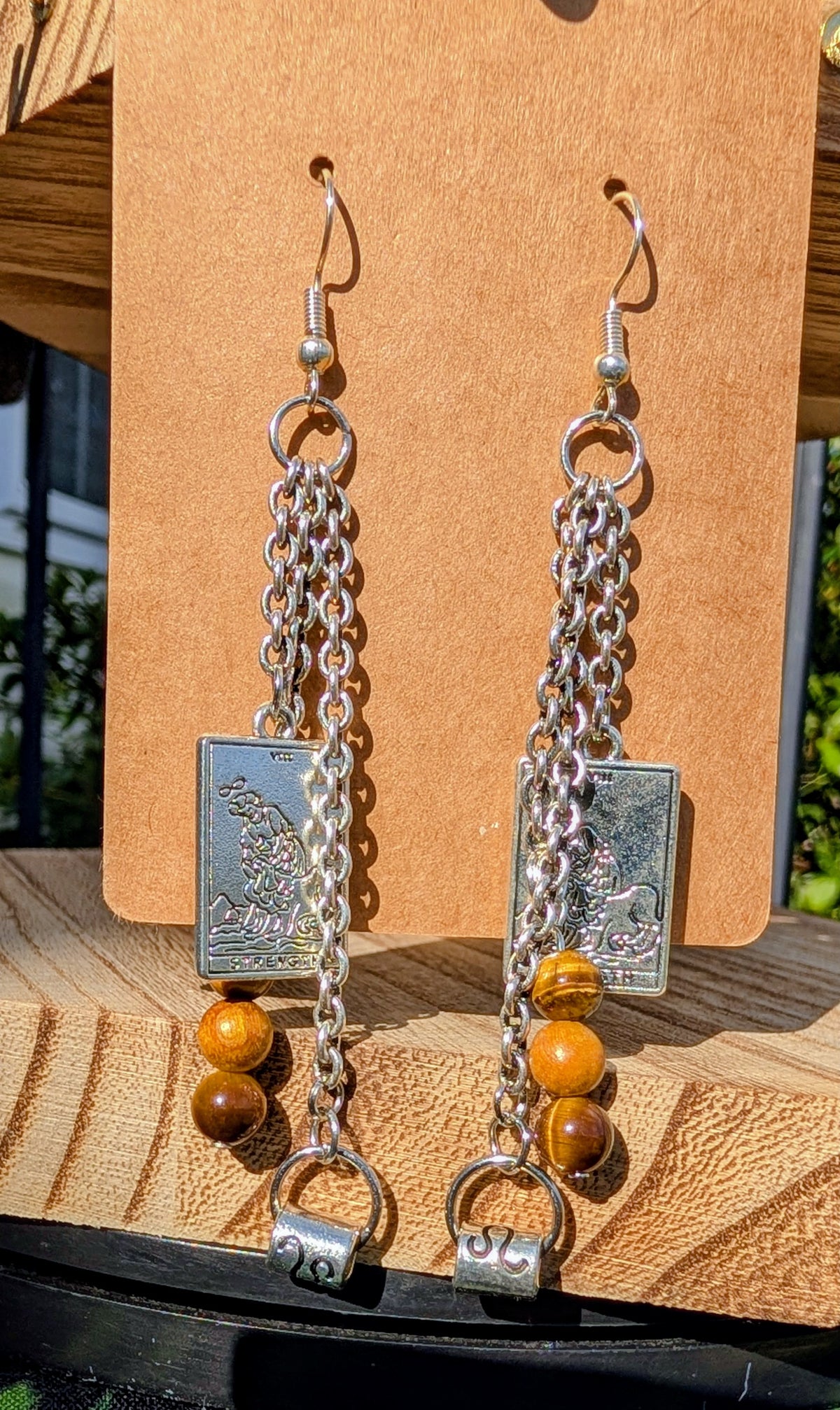 Zodiac, Tarot and Crystal themed earrings