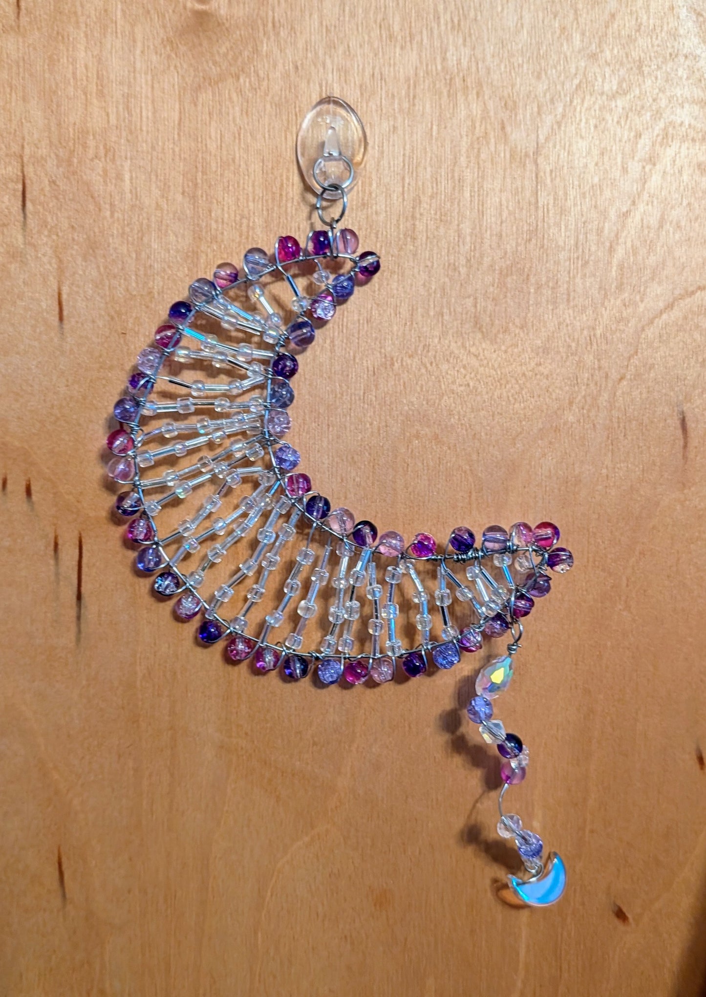 Crescent moon suncatcher