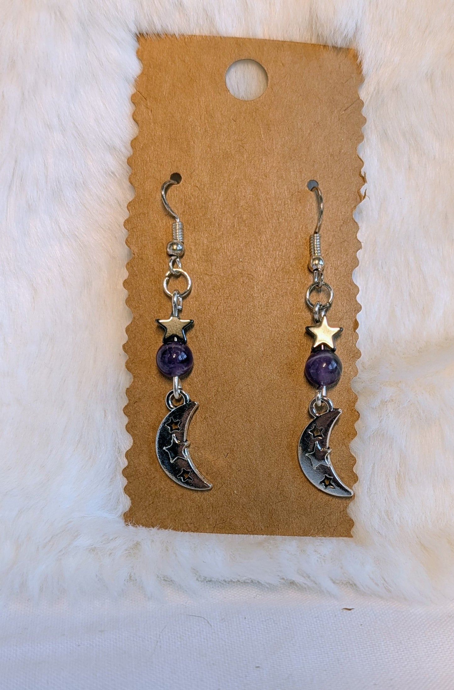 Moon and stars earrings