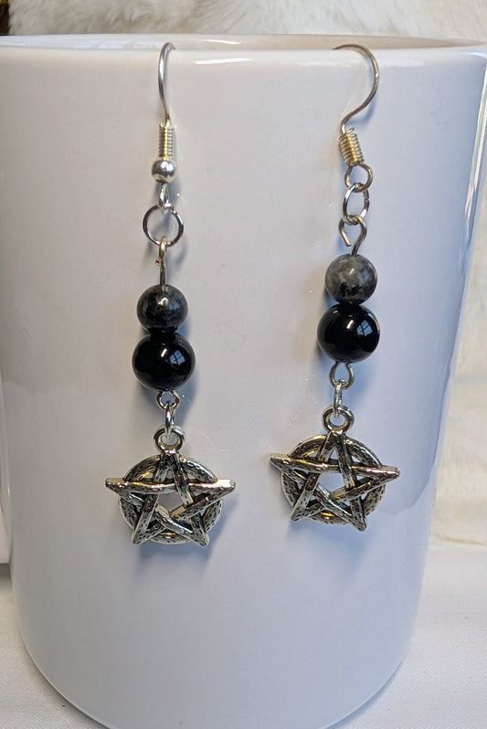Pentagram earrings