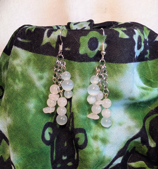 Rose Quartz earrings