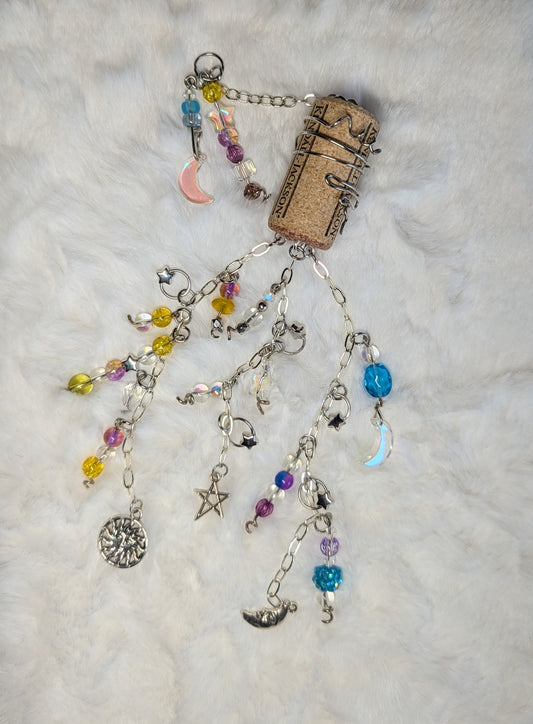 wine cork suncatcher - stars