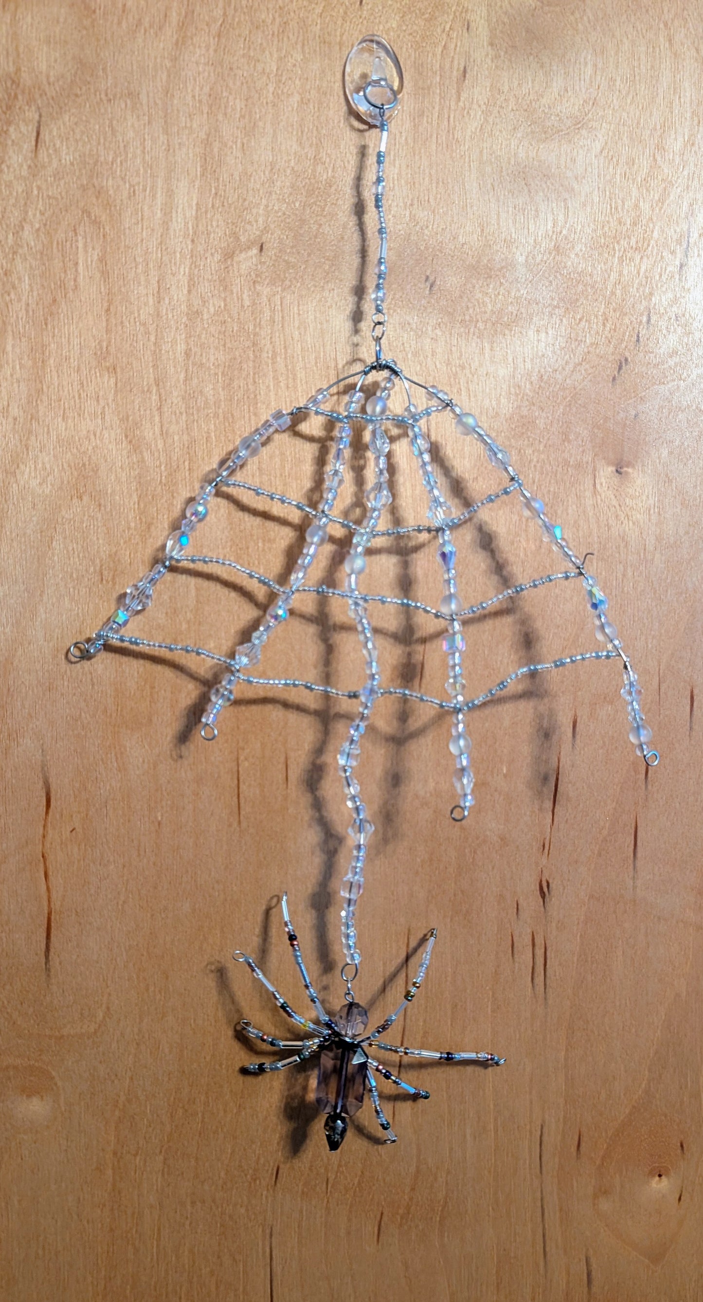 Spider and web suncatcher